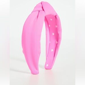 Lele Sadoughi Pink Magenta Neoprene Knotted Headband, Size OS